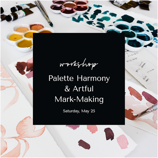 Palette Harmony and Artful Mark-Making in Watercolor