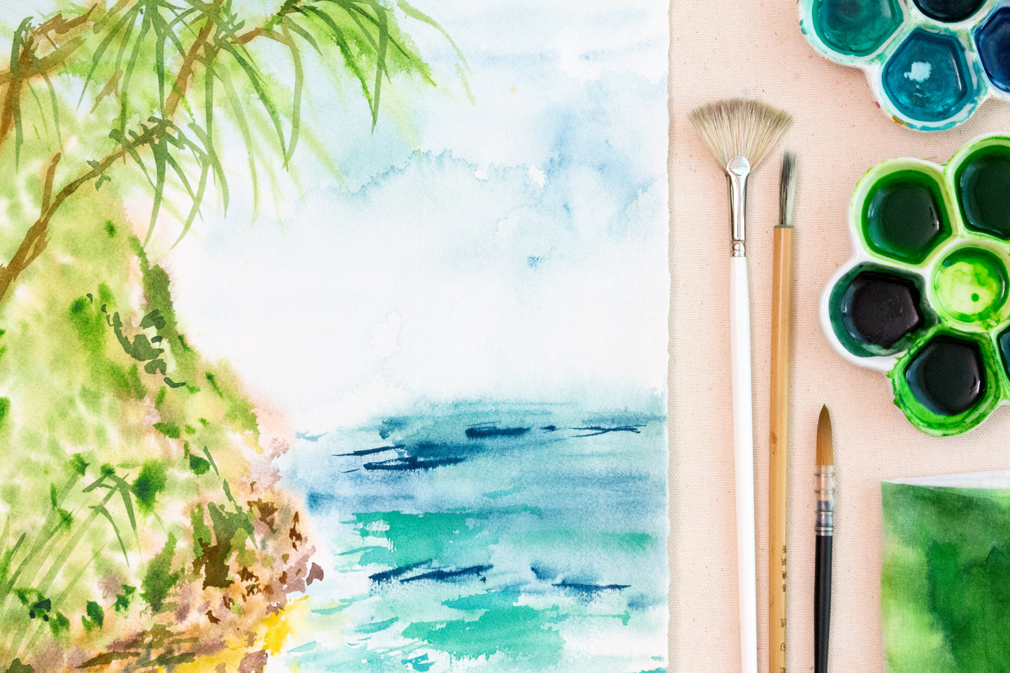 Abstract Flow: Simple Expressive Watercolor Landscapes • November 1