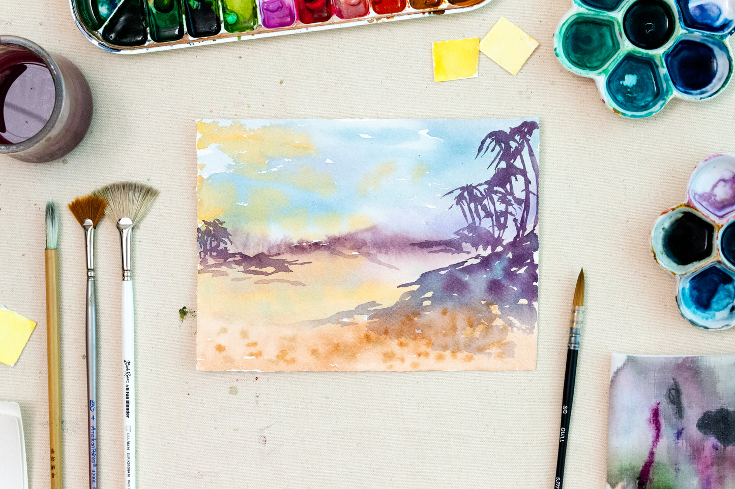 Abstract Flow: Simple Expressive Watercolor Landscapes • November 1