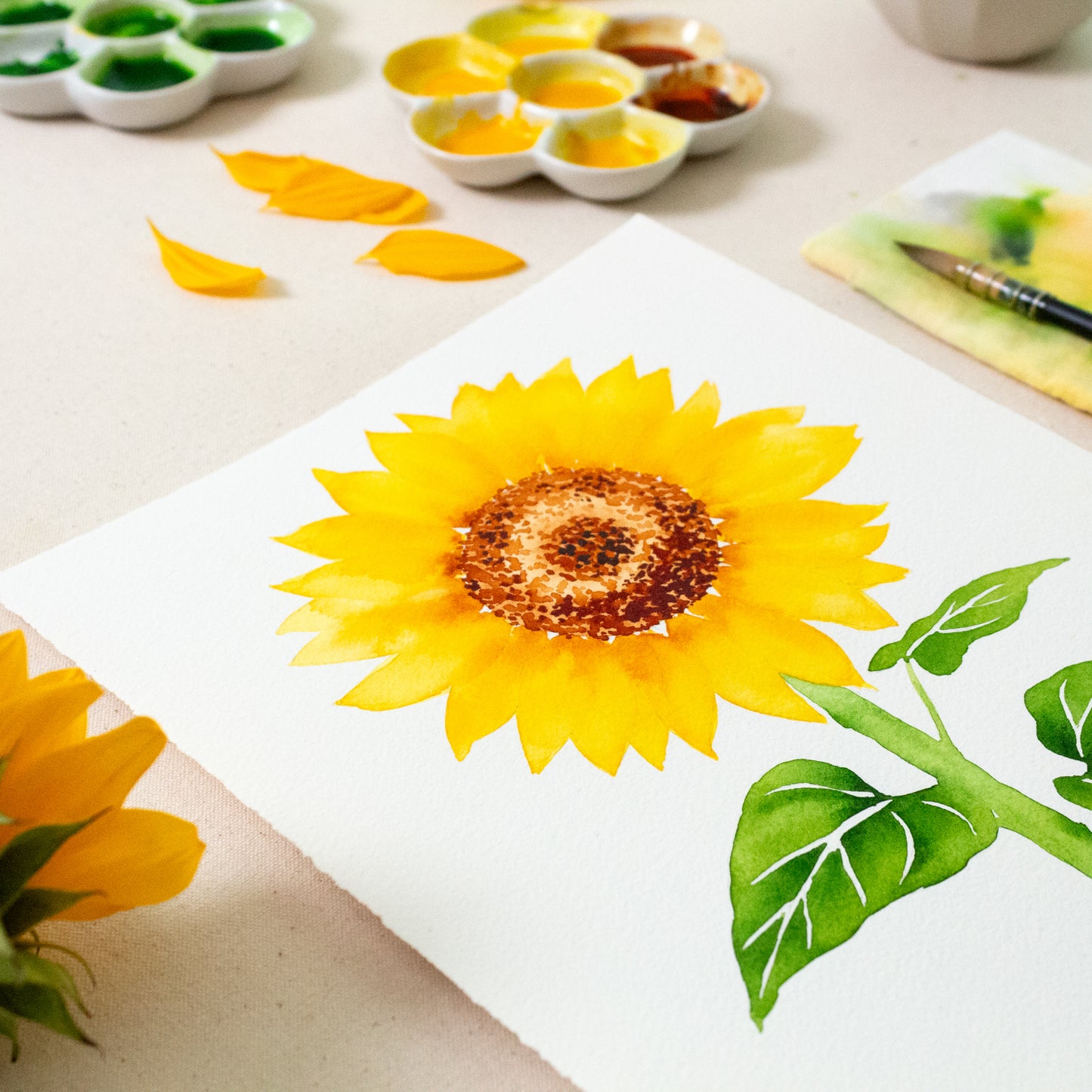 Sunny Strokes: Painting Sunflowers in Watercolor • June 6