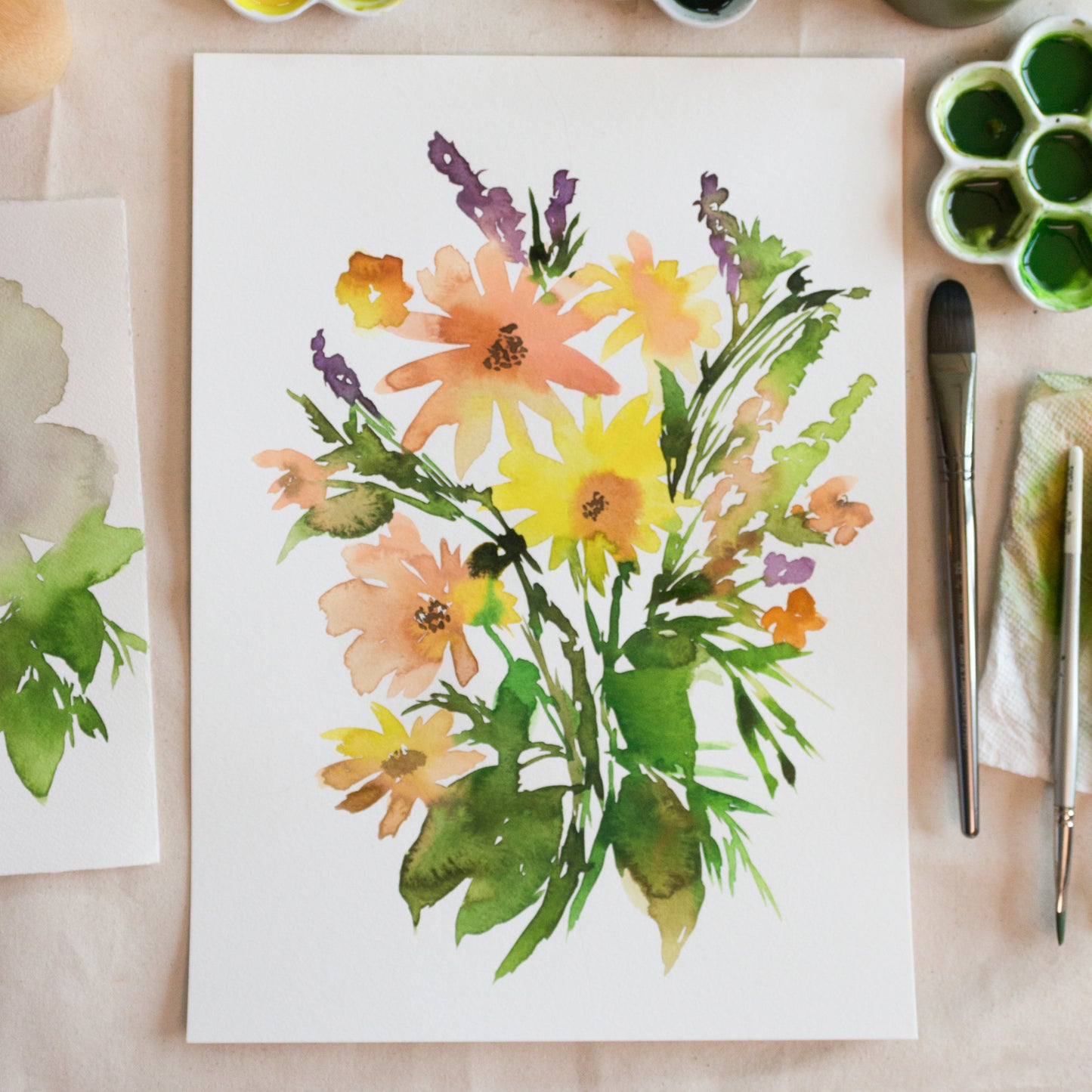 Fluid Florals in Watercolor for Beginners • December 11