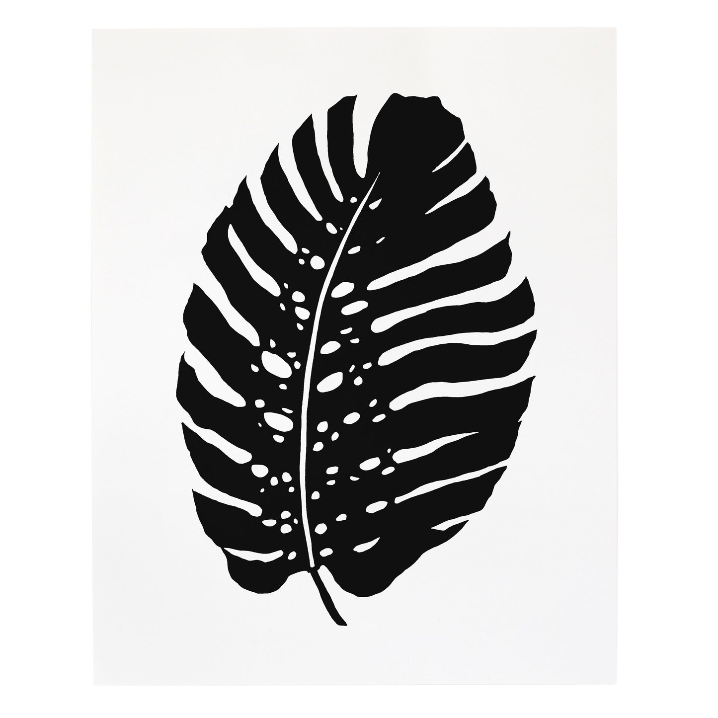 "Monstera Deliciosa Leaf" Print