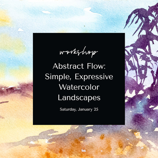 Abstract Flow: Simple Expressive Watercolor Landscapes