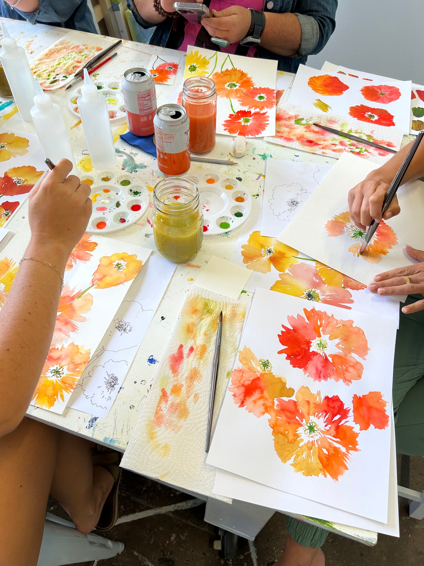 Playful Poppies in Watercolor for Beginners • August 8