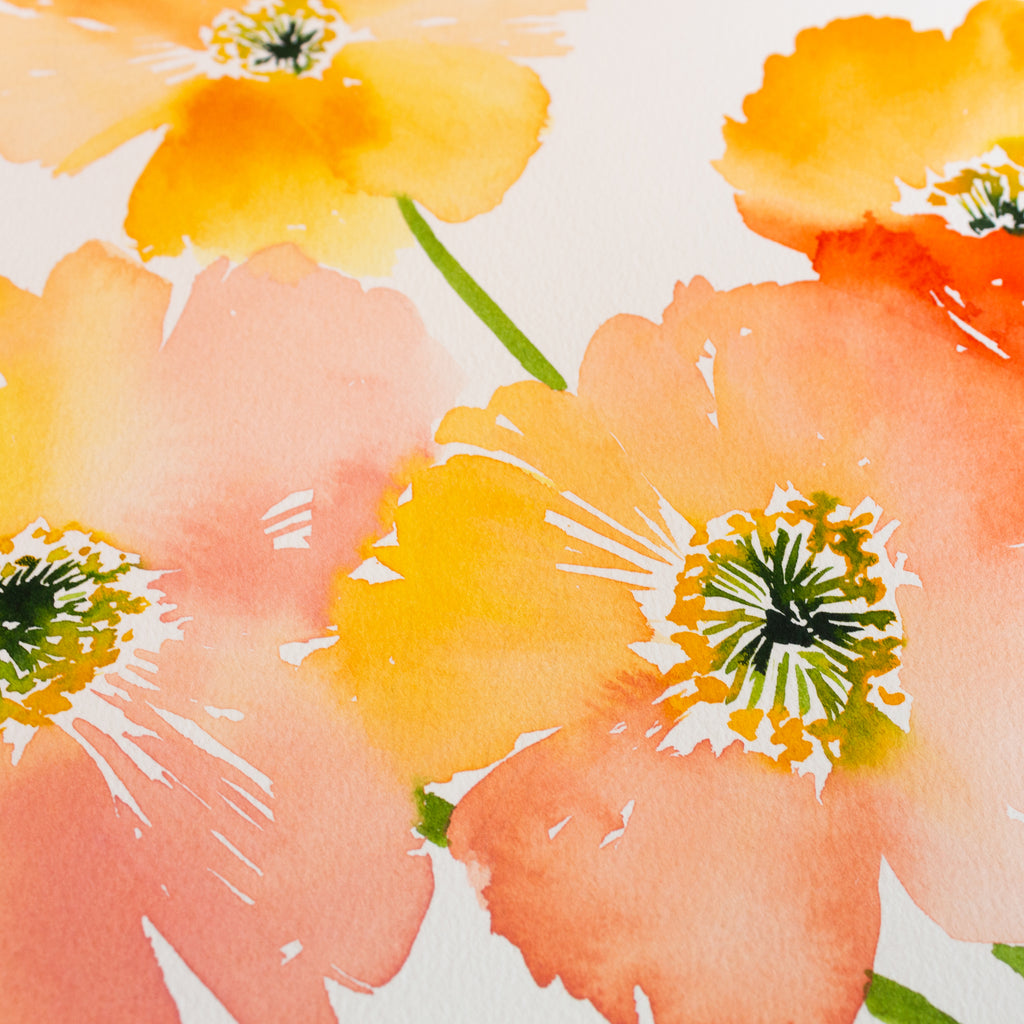 "ICELANDIC POPPIES FLORAL" PAINTING