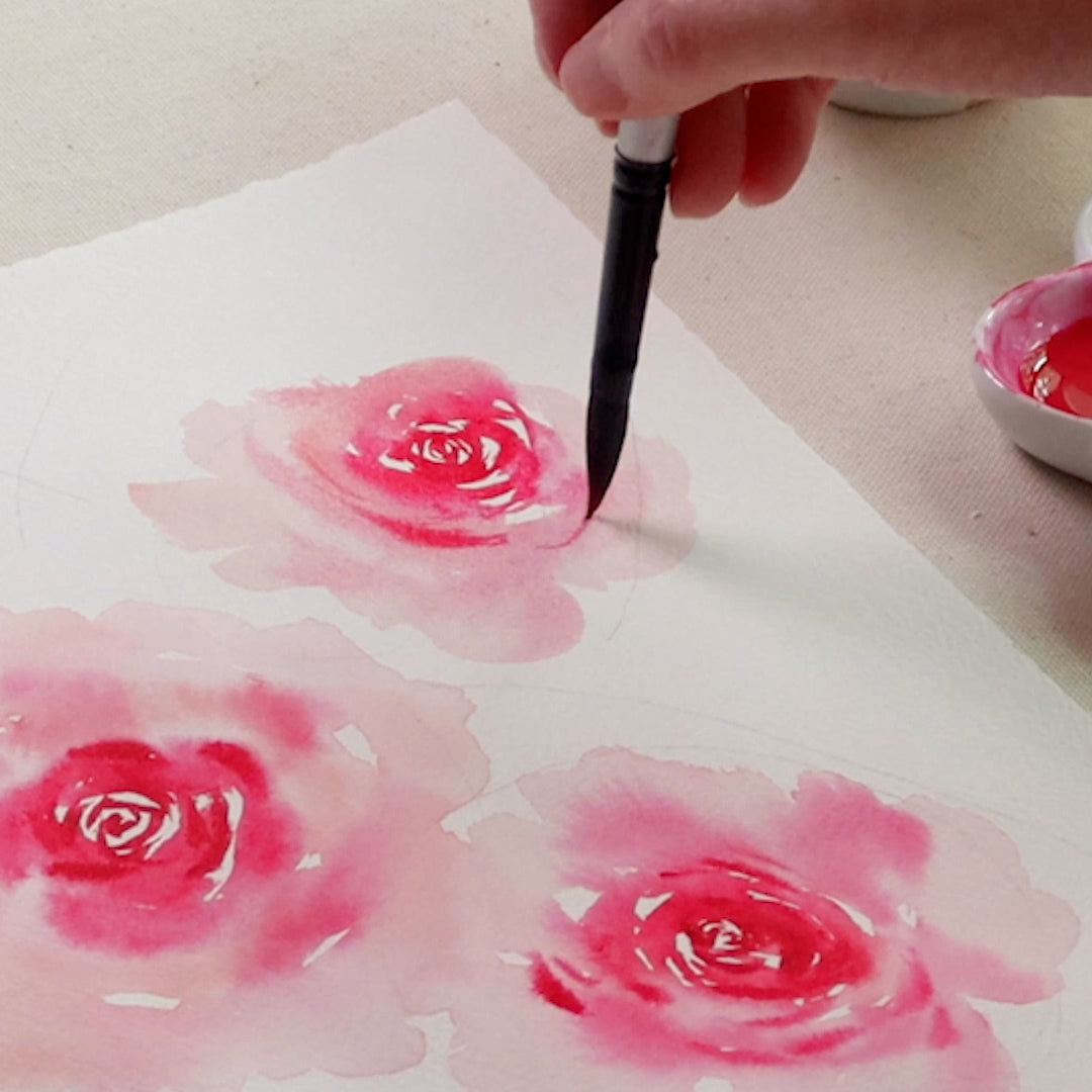 Radiant Roses in Watercolor: Painting with Modern, Loose and Expressive Strokes